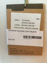 Spiewak - Wilson Coat - Black